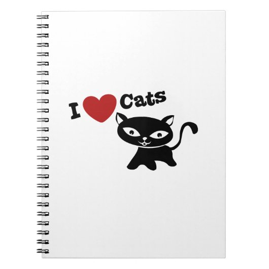 Carnet I love cats (Devant)