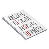 Carnet I Love (Coeur) You Alphabet (Côté Droit)