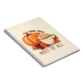 Carnet I Love Fall - Citrouille et Citrouille Spice Latte (Côté Droit)