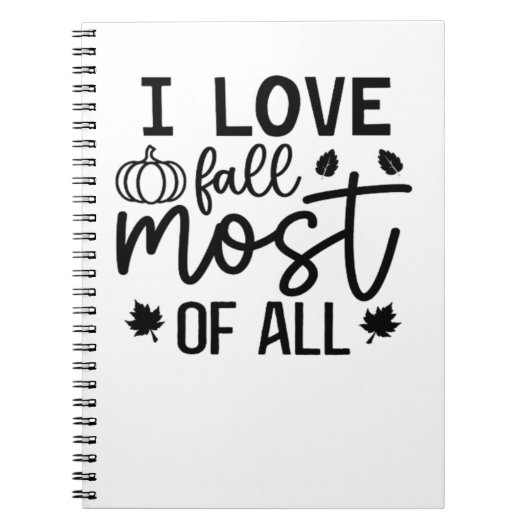 Carnet I Love Fall Most All Classic T-Shirt (Devant)