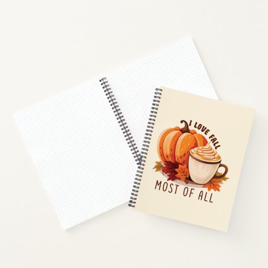 Carnet I Love Fall Most Of All - Latte & Autumn Vibes (Intérieur)