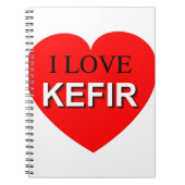 Carnet I Love Kefir (Devant)