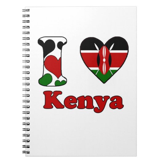 Carnet I love Kenya (Devant)