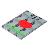 Carnet I Love Kenya Art Print (Côté gauche)