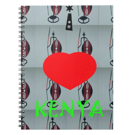 Carnet I Love Kenya Art Print (Devant)