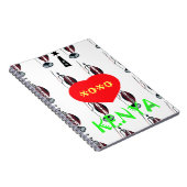 Carnet I Love Kenya XOXO (Côté Droit)