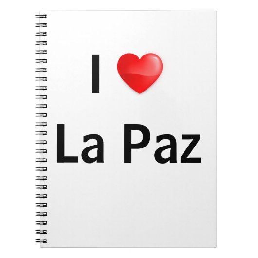 Carnet I love La Paz (Devant)