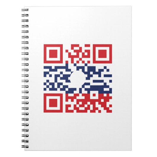 Carnet I Love Laos (Khoy Huk Lao) Drapeau QR Code | Geek  (Devant)