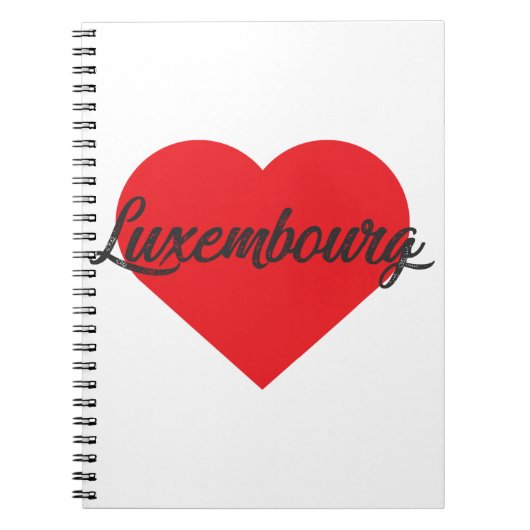 Carnet I Love Luxembourg (Devant)