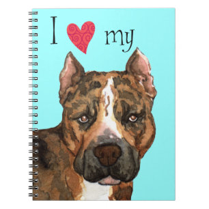 Carnet I Love my American Staffordshire Terrier