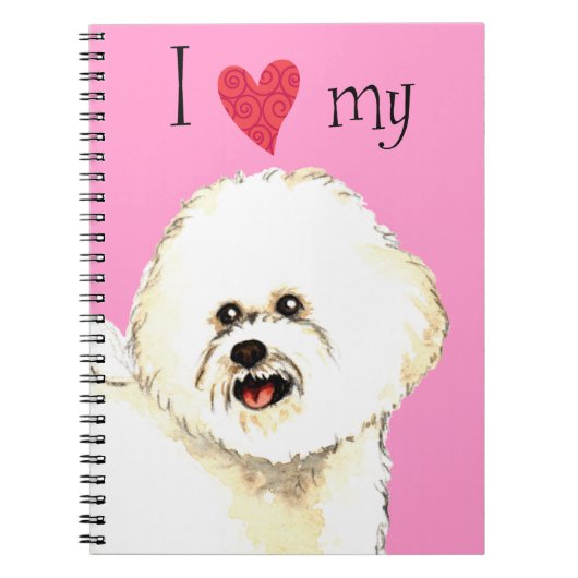 Carnet I Love my Bichon Frise (Devant)
