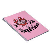 Carnet I Love My Boyfriend - Red - DingusDesign  (Côté Droit)