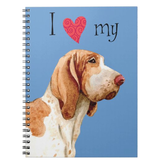 Carnet I Love my Bracco Italiano (Devant)
