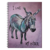 Carnet I Love my Esther violet (Devant)