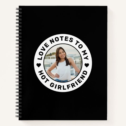 Carnet I Love My Girlfriend Photo personnalisée Notes d'a (Devant)