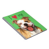 Carnet I Love my pit bull terrier (Côté Droit)