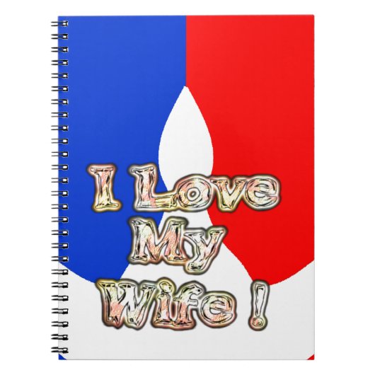 Carnet "I Love My Wife" Imprimer (Devant)