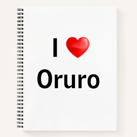 Carnet I love oruro (Devant)