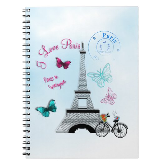 Carnet I Love Paris In Springtime (Devant)