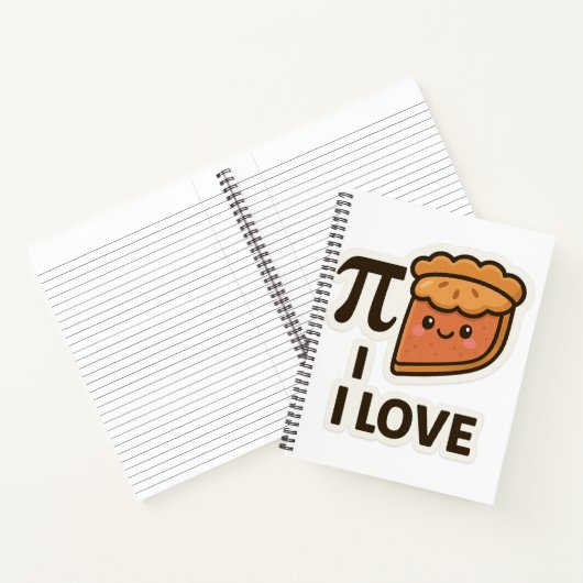 Carnet I Love Pi Sticker - Mignonne Math & Pie Pun Design (Intérieur)