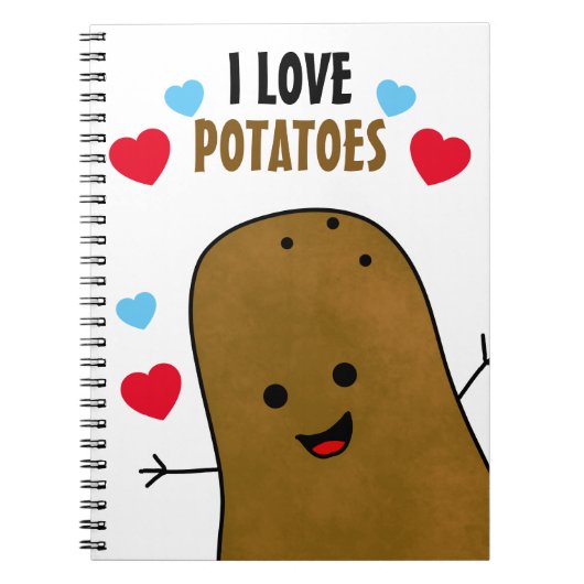 Carnet I Love Potatoes (Devant)