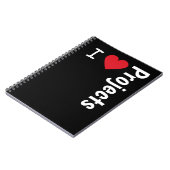 Carnet I Love Projets Manager Fun PMO Project Team Don (Côté gauche)