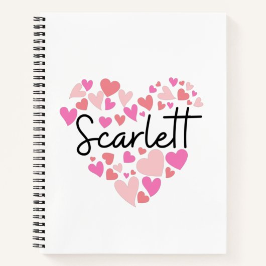 Carnet I love Scarlett (Devant)