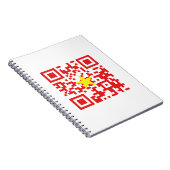 Carnet I Love Vietnam (Tôi Yêu Viêt Nam) Drapeau QR Code (Côté Droit)