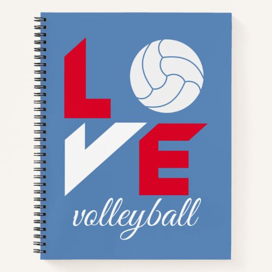 Carnet I Love volleyball (Devant)