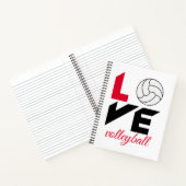 Carnet I Love volleyball (Intérieur)