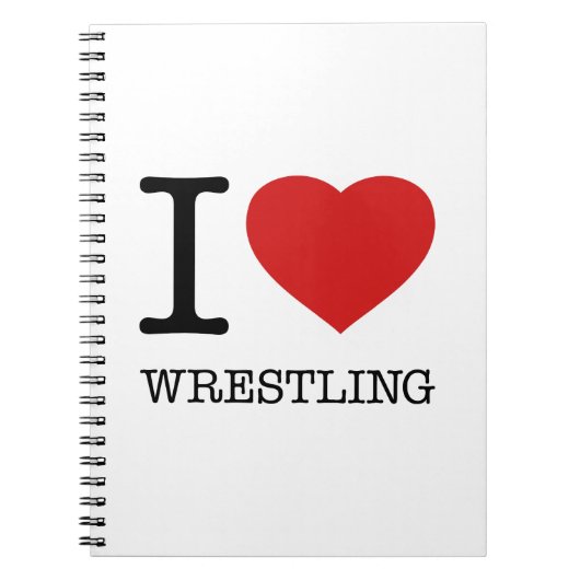 CARNET I LOVE WRESTLING (Devant)