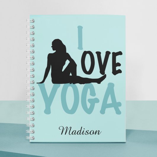Carnet I Love Yoga Personnalisé