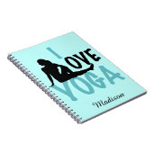 Carnet I Love Yoga Personnalisé (Côté Droit)