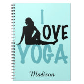Carnet I Love Yoga Personnalisé (Devant)