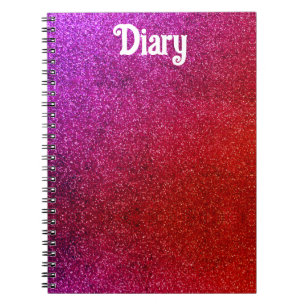 Carnet I love you chic pink glitter background Abstract
