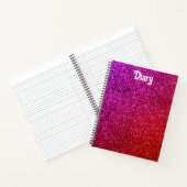 Carnet I love you chic pink glitter background Abstract (Intérieur)