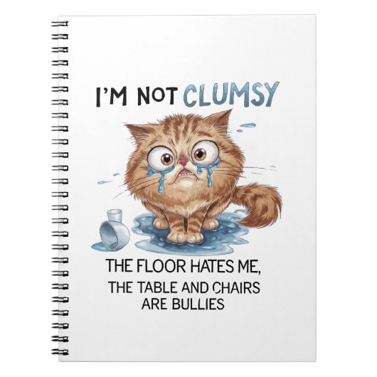 Carnet I’m Not Clumsy the Flor Hates Me  (Devant)