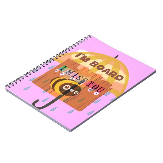 Carnet I Miss You in the rain I am bored (Côté gauche)