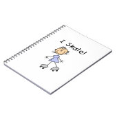 Carnet I Patinage - Patinage à rouleaux pour filles (Côté gauche)