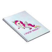 Carnet I Poop Magic Funny Unicorne Dit (Côté Droit)