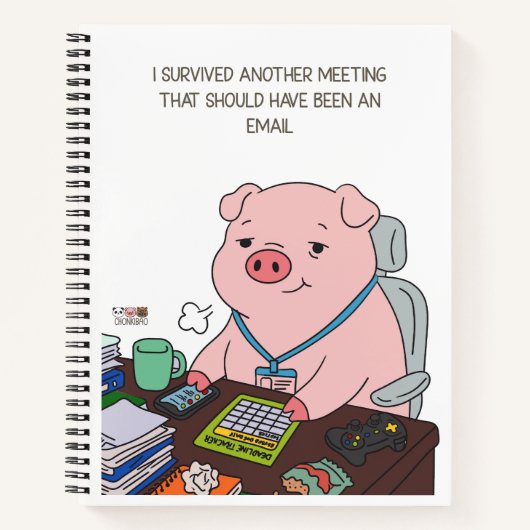 Carnet I Survived Another Meeting (Devant)