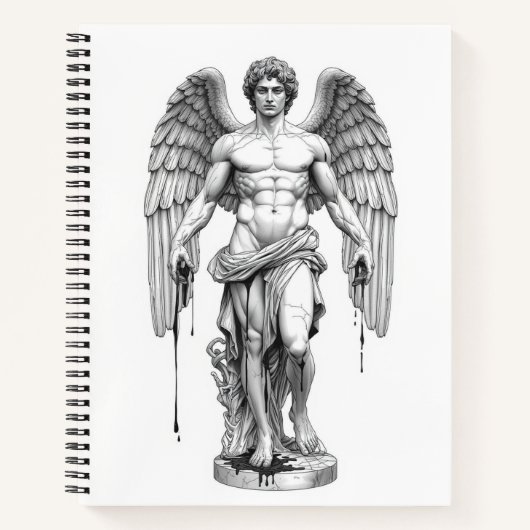 Carnet Icarus Minimalist Line Art Notebook - Greek Mythol (Devant)
