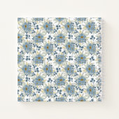 Carnet Ice Blue Flowers (Dos)