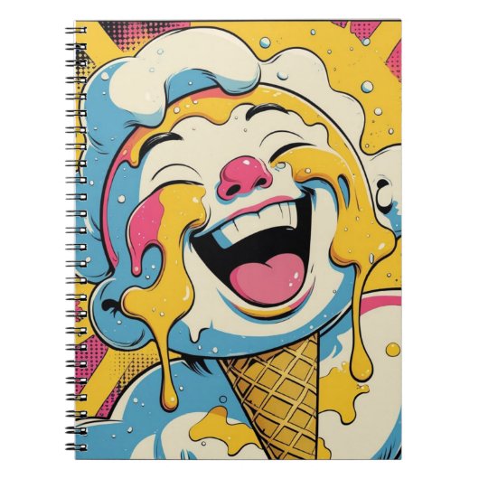 Carnet Ice Cream Pop Art Explosion Notebook (Devant)