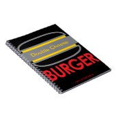 Carnet Icône Burger au fromage double (Côté Droit)
