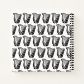 Carnet Icône de harpe (Dos)