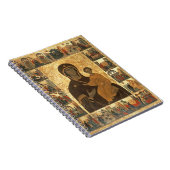 Carnet Icône de Hodegetria de Vierge de Smolensk, c.1450 (Côté Droit)