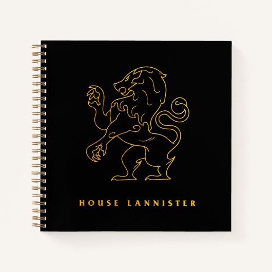Carnet Icône de la maison Lannister (Devant)