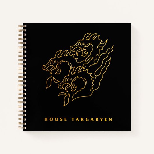 Carnet Icône de la maison Targaryen (Devant)