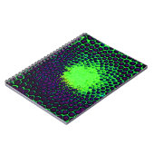 Carnet Icône de miel Abstraite Design vert et violet (Côté gauche)